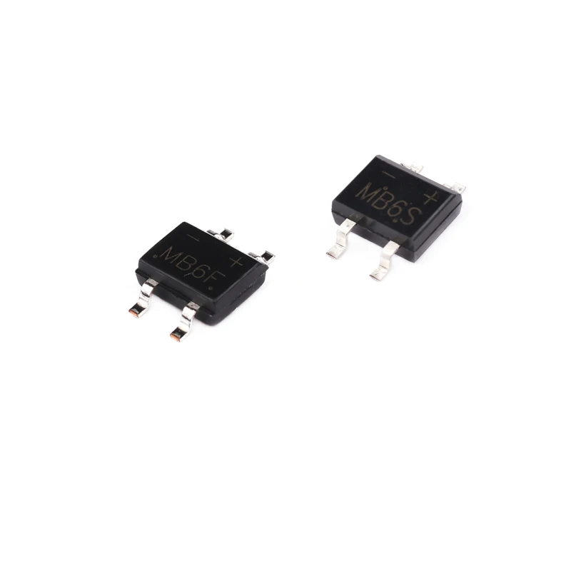 50PCS/LOT MB6S MB6F MB8S MB10S MB10F MB-F Single Phases Diode Rectifier Bridge SOP-4 SMD New Original IC Amplifier Chipset rectifier diode,switching diode,schottky diode,electronic component,ic component