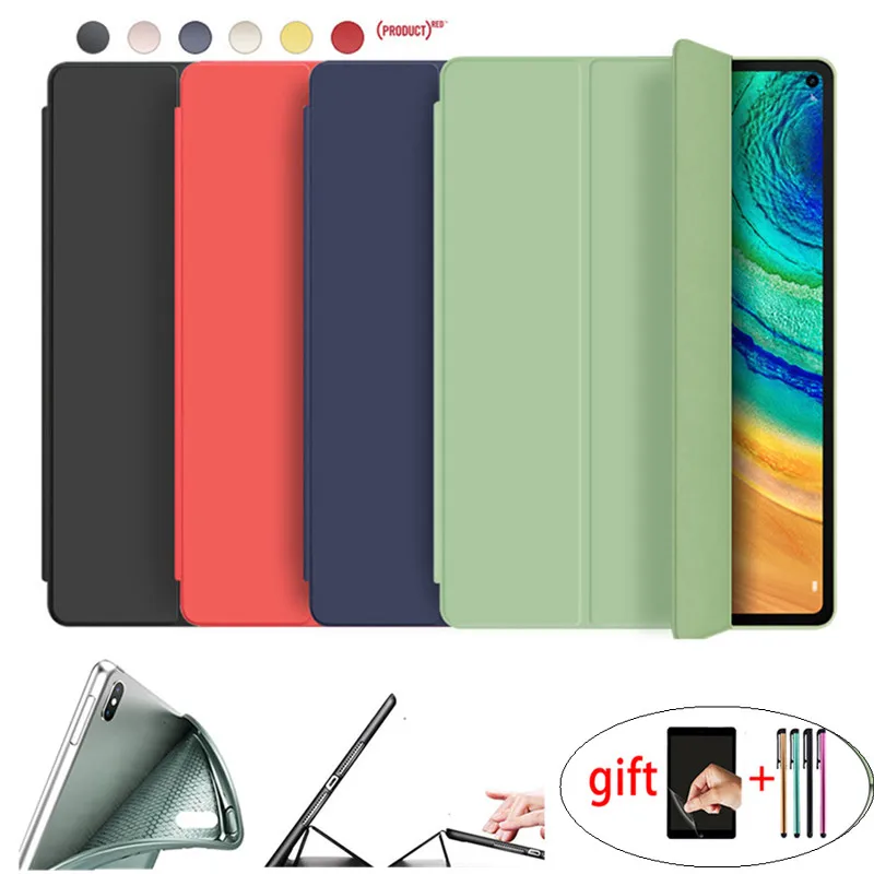 Силиконовый чехол для Huawei MediaPad M5 Lite 10 1 дюйма MatePad 4 Coque Pro 10.8 5G Чехол + пленка ручка |