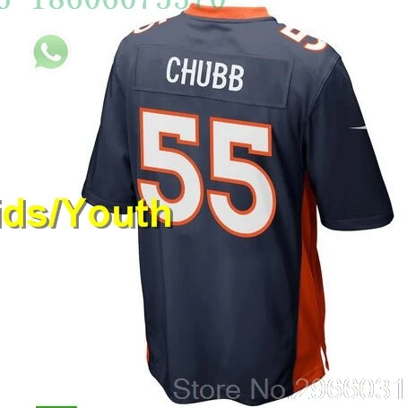 for kids youth А+++ качественный Детский Молодежный 58 фон Миллер чехол Keenum 4 Bradley Chubb 55 Terrell Davis 30 jersey Denver - Цвет: for kids youth