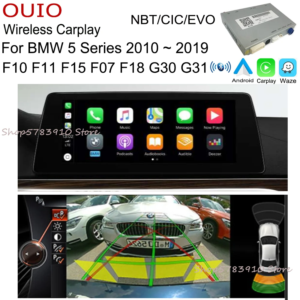 Беспроводной carplay/ Android Carlief для BMW 5 серии F10 F11 F15 F07 F18 G30 G31 BNT CIC EVO интерфейс задней