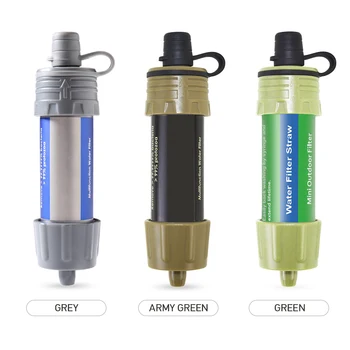 

Outdoor Water Filter Straw Water Filtration System Water Purifier for Emergency Preparedness Camping Traveling Survival Tool