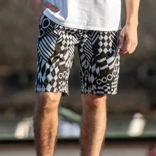 Новая мода, мужские спортивные шорты, брюки для бодибилдинга, спортивные штаны, шорты для фитнеса, повседневные мужские шорты большого размера с принтом, 10,18