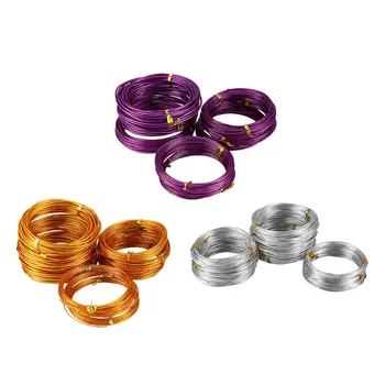 

New 9 Rolls Bonsai Wires Anodized Aluminum Bonsai Training Wire Set with 3 Sizes (1.0 mm, 1.5 mm, 2.0 mm), Total 147 Feet