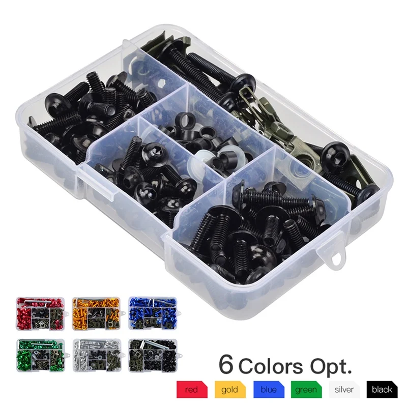 

New Motorcycle Fairing Bolt Bumpers Windscreen Windshield Panel Bolts Kit Fastener Clips Screw Screw Fastener Motorbike