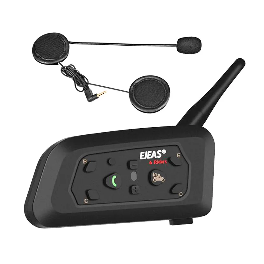 Vnetphone V6 Pro 850 мАч Bluetooth мотоциклетный коммуникатор Шлем Интерком мото гарнитура с
