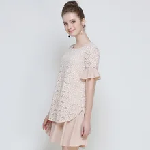 D5198 [скидку не изменяет; скидка не изменяется;] летняя одежда; комплект с рисунком и воланами на рукавах Свободная майка и плюс-Размер затрудняетесь в выборе правильного размера? Платье Для женщин