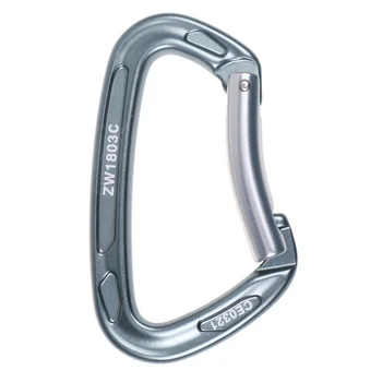 

Aluminum Alloy Rescue Belay Rappelling Climbing Safety Equipment Snap Clip Hook Carabiner 24KN