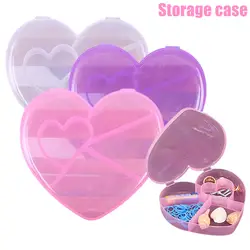 Горячая продажа 5 Сетка Любовь Сердце Отсек пластиковый ящик для хранения случае электронные ювелирные изделия шарик контейнер для вещей