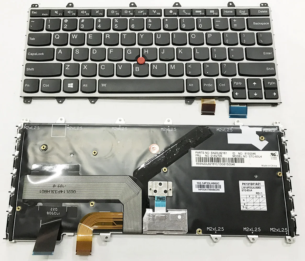 Us-teclado Retroiluminado para Notebook Novo Modelo Compatível com Lenovo Thinkpad Yoga 260 X380 Yoga s1 4th 01575 Hw01615 Hx100 01hw655 Teclado de substituição - Imagem 4