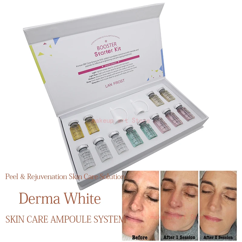 2 шт. корейский BB крем Dermewhite bb сыворотка усилитель стартовый набор с основа Niacinamide