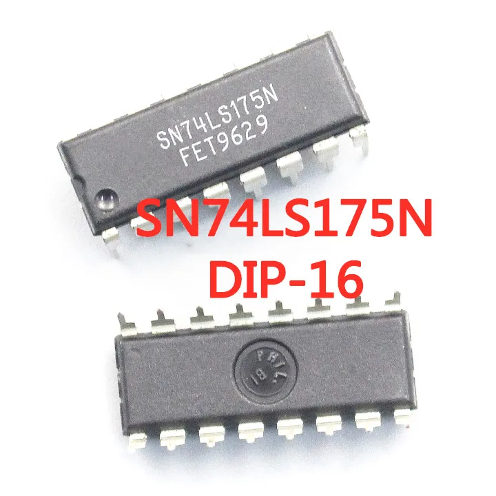 10 шт./лот Новинка SN74LS175N 74LS175 DIP-16 Четырехсторонние шлепанцы D-типа | Электронные