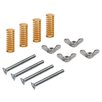 

3D Printer Accessories CR10 Hot Bed Hand Screw Nut Screw Spring M4 Leveling Kit