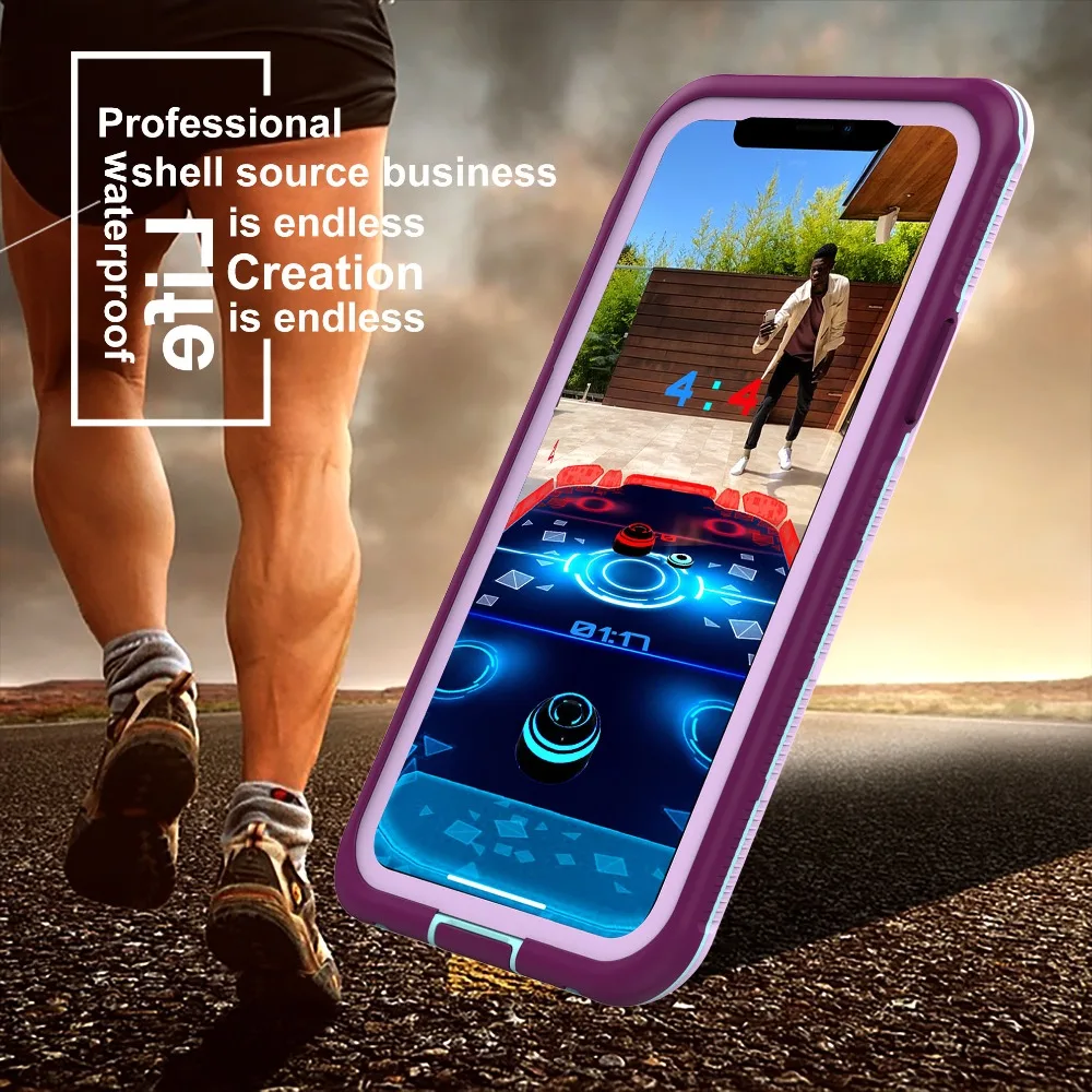 Открытый Противоскользящий чехол для iPhone 11Pro Max чехол с трубкой IP68 Водонепроницаемый чехол для iPhone 11 11 Pro MAX Coque Capa