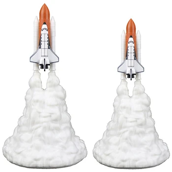 

Space Shuttle Lamp and Moon Lamps in Night Light By 3D Print for Space Lovers Rocket Lamp