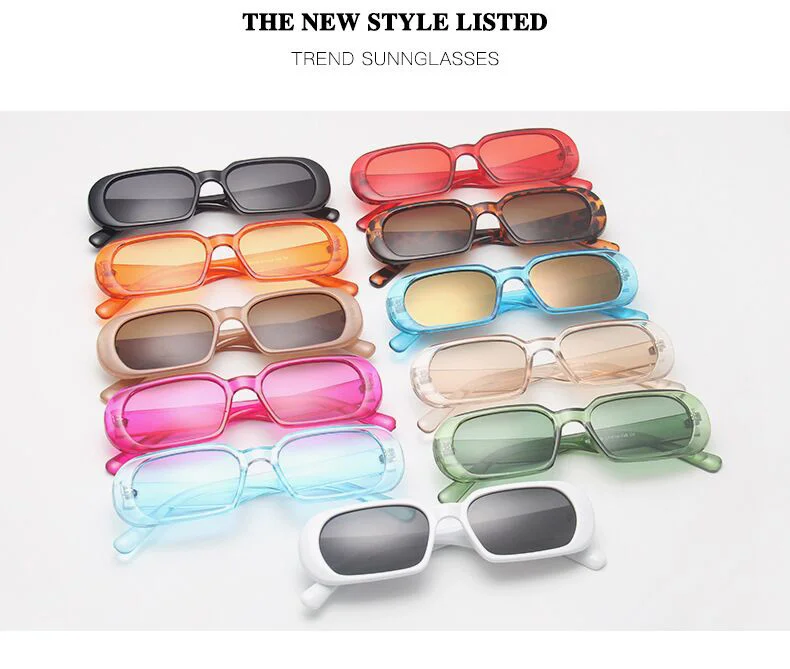Vintage Square Sunglasses For Women Designer Retro Frame Style_voghion.com