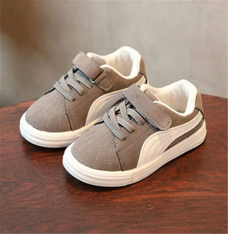 Autumn Kids Shoes Casual Boys Girls Sport Shoes Lace& Hook Soft Breathable Sneakers Baby Running Shoes Outdoor Shoes