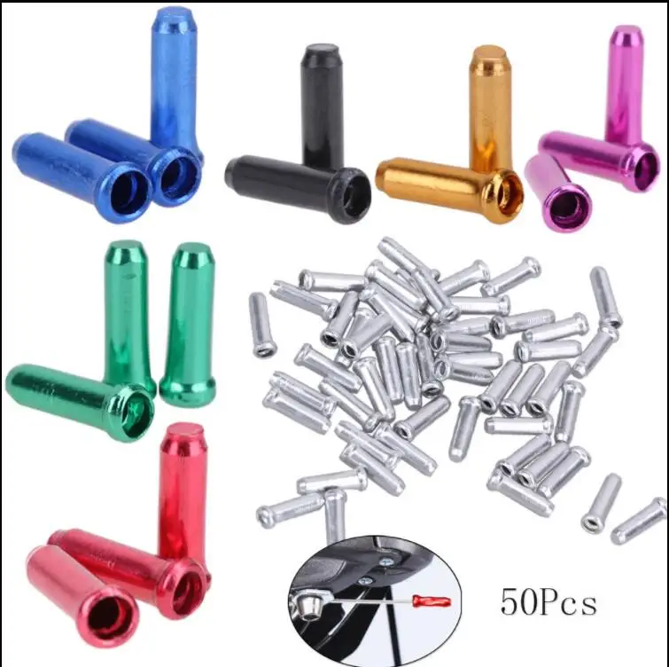 50 шт./компл. Велоспорт Оборудование Аксессуары для велосипеда Кепки Crimps