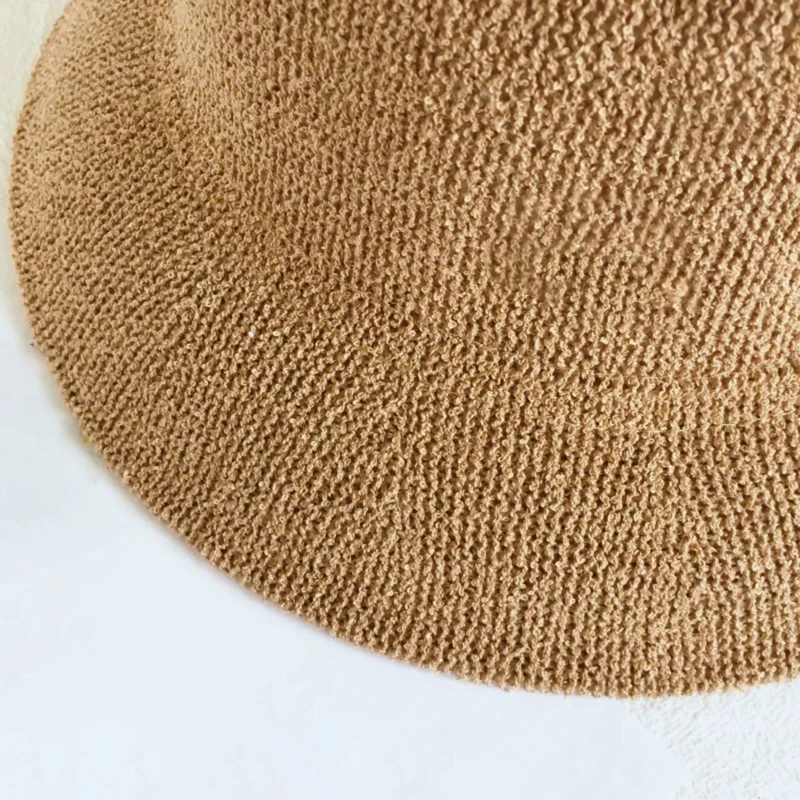 Summer Bucket Hat Women Sun Hats Woven Straw Hat Female Beach Buckets Hat Casual Holiday Sunscreen Hats For Women Dome cap