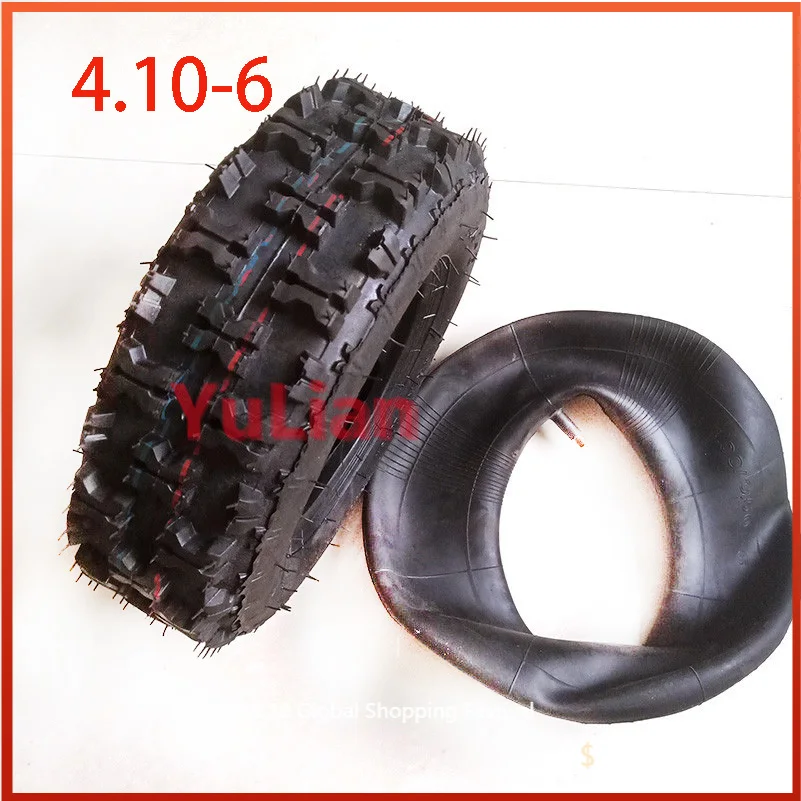 

4.10-6 410x6 410-6 TIRE & TUBE Lawn Garden Tiller Snow Blower Thrower 4PR TYRES