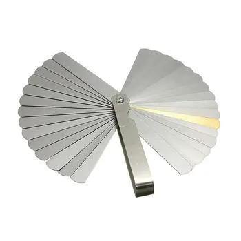 

High Strength Metric Feeler Gauge 32 Blades Gap Filler 0.04-0.88MM Thickness Gage Measurement Layout Tools