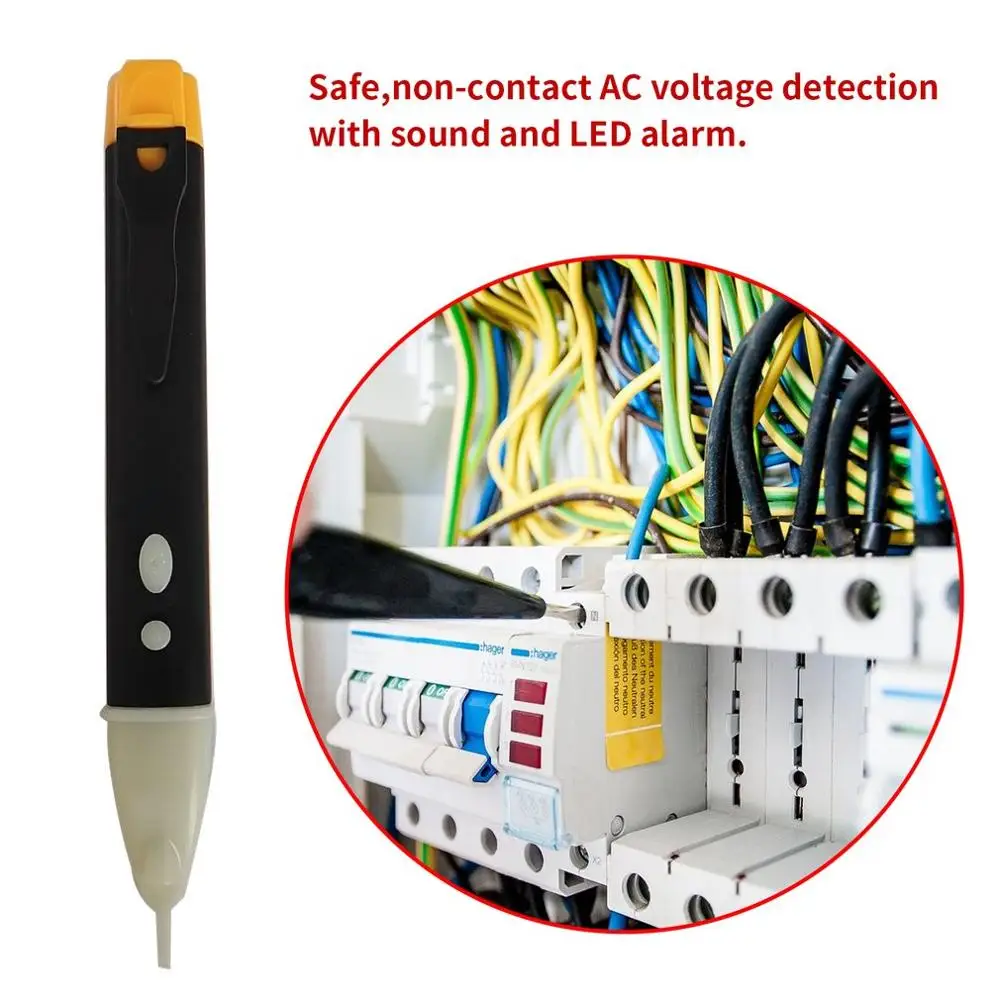 AC DC детектор напряжения NCV не контактный тестер ручка вольтметр ...