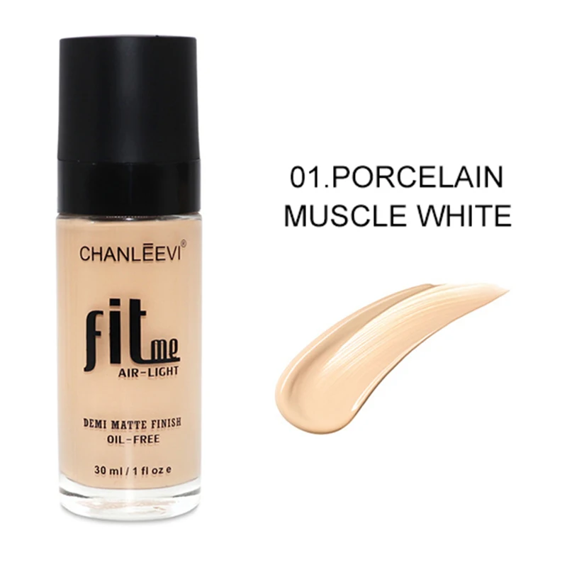 A1 Matte Foundation Liquid Long-lasting Moisturizing Cover Blemishes Even Skin Color Liquid Foundation - Color: A1