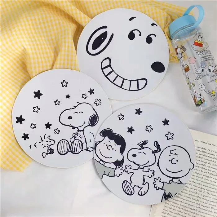 Забавный коврик для мыши из мультфильма Peanuts Rogue Dog pu Ультра мягкий натуральный простой домашний компьютерный Противоскользящий Настольный коврик фото фон