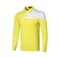 Гольф рубашка с длинным рукавом мужская осень зима