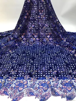 

Laatste Afrikaanse Veters 2019 Geborduurd Kant Stof In Stof Groen Nigeriaanse Pailletten Kant Voor Trouwjurk 5 yards/Lot