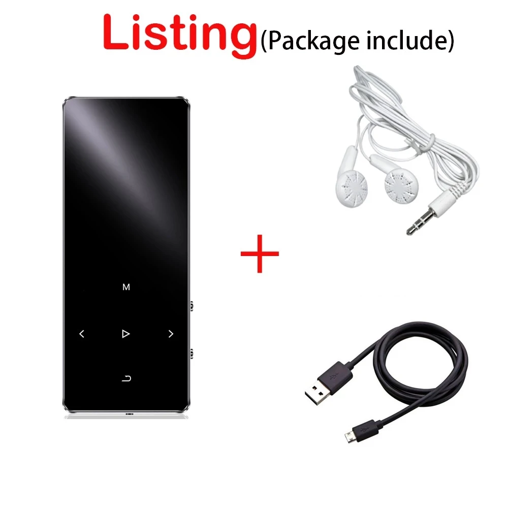 Player com Bluetooth Portátil de Alta 4 para a Música Mp4 e Mp3 Hi-fi Rádio fm Record Alto-falante Fidelidade Áudio Vídeo Leitor Txt Lecteur mr mp 3 - Image 3
