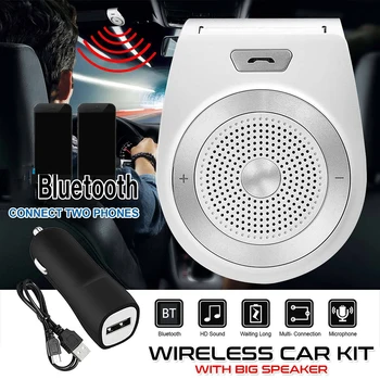 

Handsfree Kit Bluetooth 4.1 Speaker Wireless Car Van Bluetooth Receiver Stereo Audio Music Adapter + Car Charger for Phone