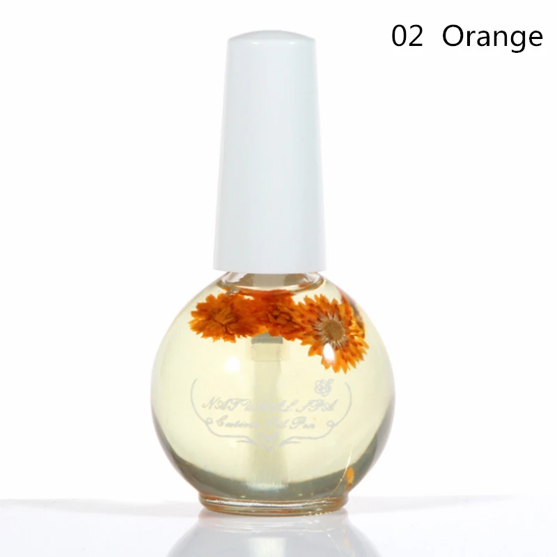 15ml Dried Flowers Nail Softener Nutritional Oil Cuticle Revitalizer Polish Repair Nail Skin Protector Treatment Nail Art Care - Цвет: 02