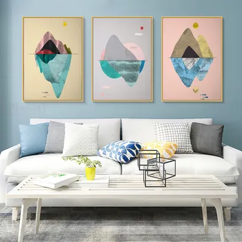 

Abstract Mountain Sunset Landscape Canvas Poster Nordic Decoration Bus Ocean Beach Wall Art Print Painting Picture Scandinavian