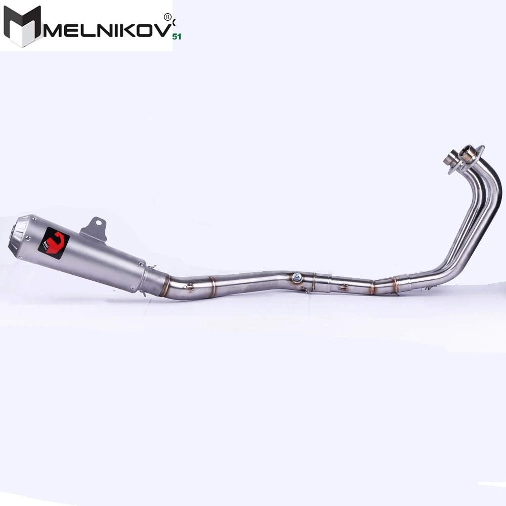 

Motorcycle exhaust Full system contact pipe for YAMAHA MT03 MT-03 R25 R30 2014-2016 Slip On