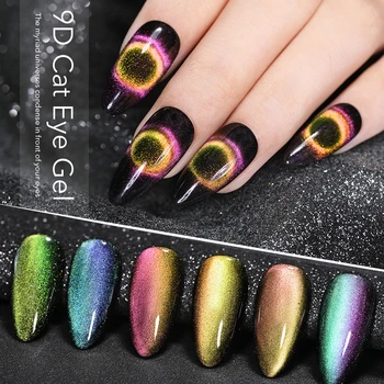 

Gelike 9D Magnetic Cat Eye UV LED Gel Nail Polish Colorful Shining Galaxy Cat Eye Gel Lacquer Soak Off UV Gel Varnish Nail Art