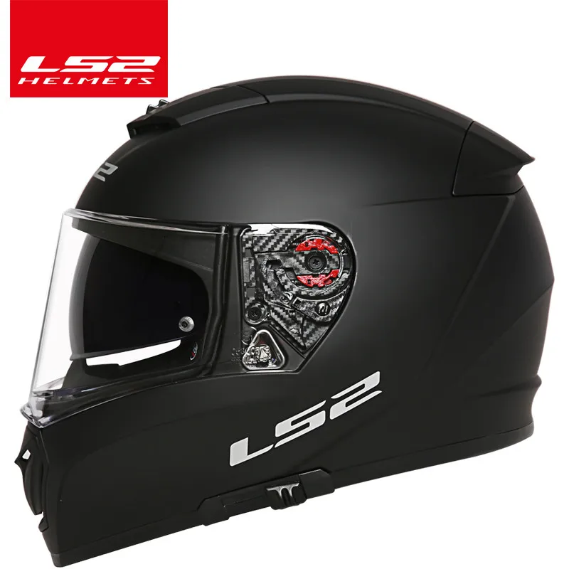 LS2 выключатель moto rcycle шлем moto LS2 FF390 хром полный лицо двойной объектив модульные Шлемы casco с бесплатной Pinlock - Цвет: matte black