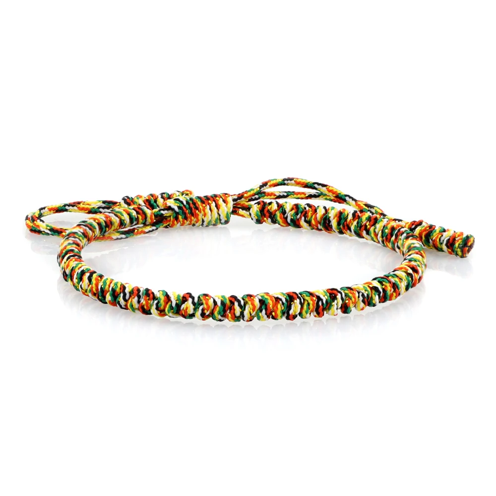 Bracciale Dzi tallone originale tibetano buddista Lucky Knot Bracciale corda, braccialetto di