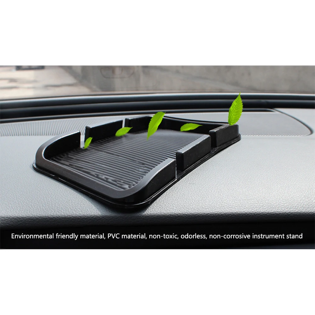 

Decoration GPS Car Dashboard Mat Stand Smartphone Multifunctional Holder Mobile Phone Bracket Double Slot Pad Auto Anti Slip