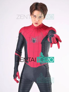 

2019 Newest Movies Spider-Man Far From Home Spiderman Cosplay Costume 3D Printed Spiderman Halloween Costume For Adult Kids
