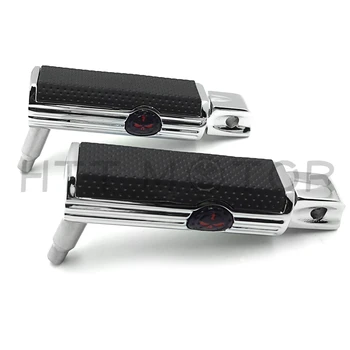 

Aftermarket free shipping Skull Footpeg footpegs For Kawasaki Vulcan 900 Classic Suzuki Boulevard M95