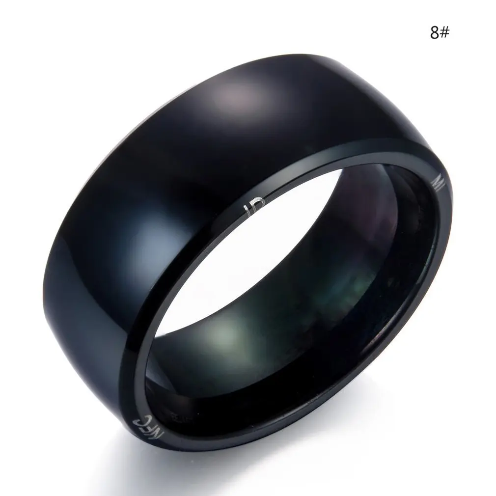 Модное дизайнерское умное кольцо носимое устройство NFC волшебное кольцо водонепроницаемое мужское ювелирное женское кольцо - Цвет: size  8