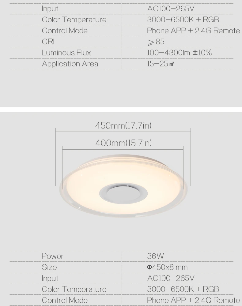 Современные светодиодные потолочные лампы Домашний Светильник ing 36 Вт 52 Вт RGB приложение Bluetooth музыкальный светильник для спальни лампы для гостиной умный потолочный светильник