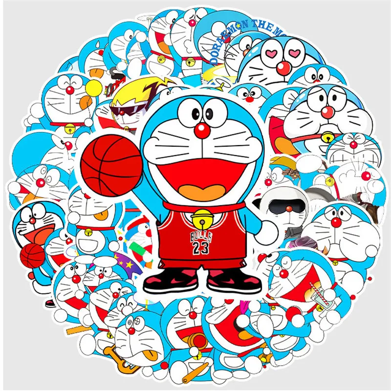 Стикеры Аниме Doraemon Набор фигурок Мультяшные стикеры Kawai водостойкие серии