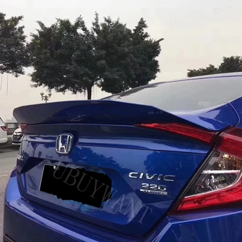 

for honda civic 2016 2017 2018 2019 spoiler JMD style rear trunk wing primer balck white color paint ABS high quality spoiler
