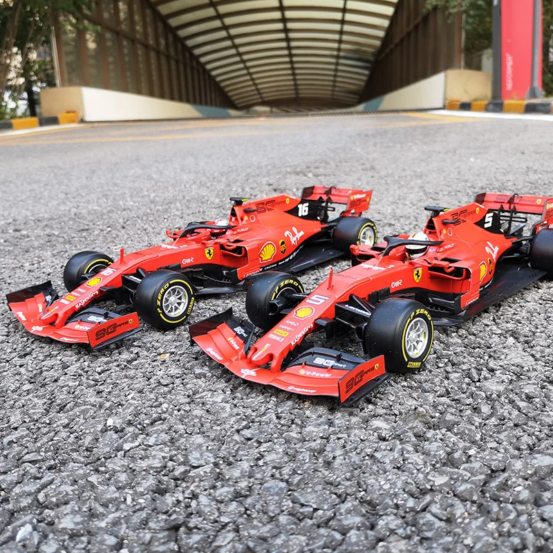 Bburago 1:18 2019 Ferrari F1 90Th Anniversary Edition Formula #16 Charles Ledlerc Simulazione Modello In Lega Collezione Di Auto Giocattolo Regalo