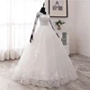 New Spring Lace Appliques Wedding Dresses Long Sleeve Vestidos De Novia 2022 White V-Neck Princess Bride Wedding Gowns Plus Size ► Photo 3/6