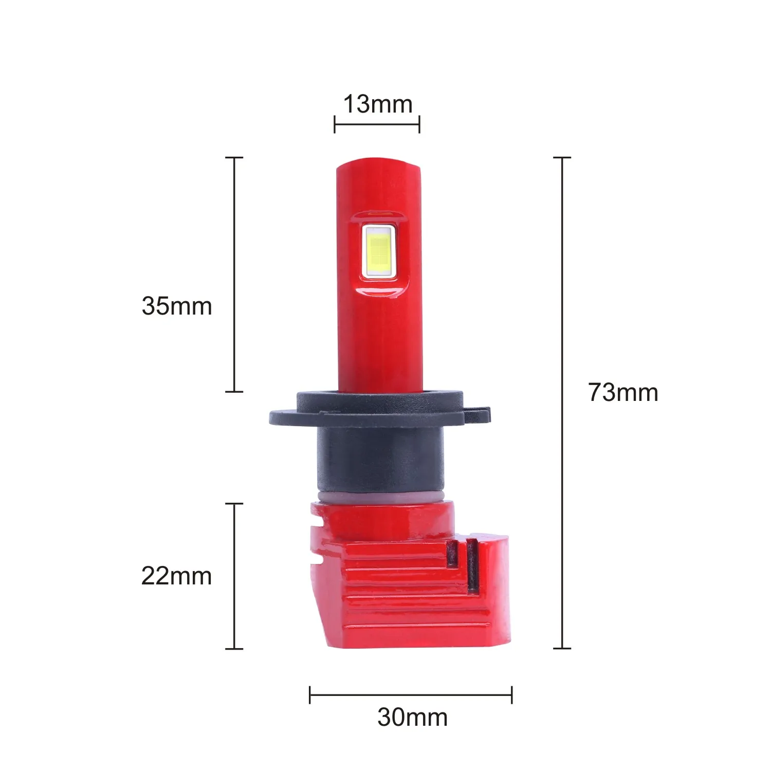 2 шт. X11 H7 автомобильный мини светодиодный фары лампы Водонепроницаемый IP67 9-36 в