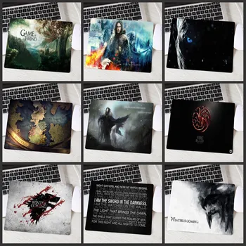 

XGZ Print Gaming Keyboard Mousepads Cheap Game of Thrones Anti-Slip Laptop PC Mice Pad Mat for CSGO DOTA LOL Gamer 22X18/29X25CM