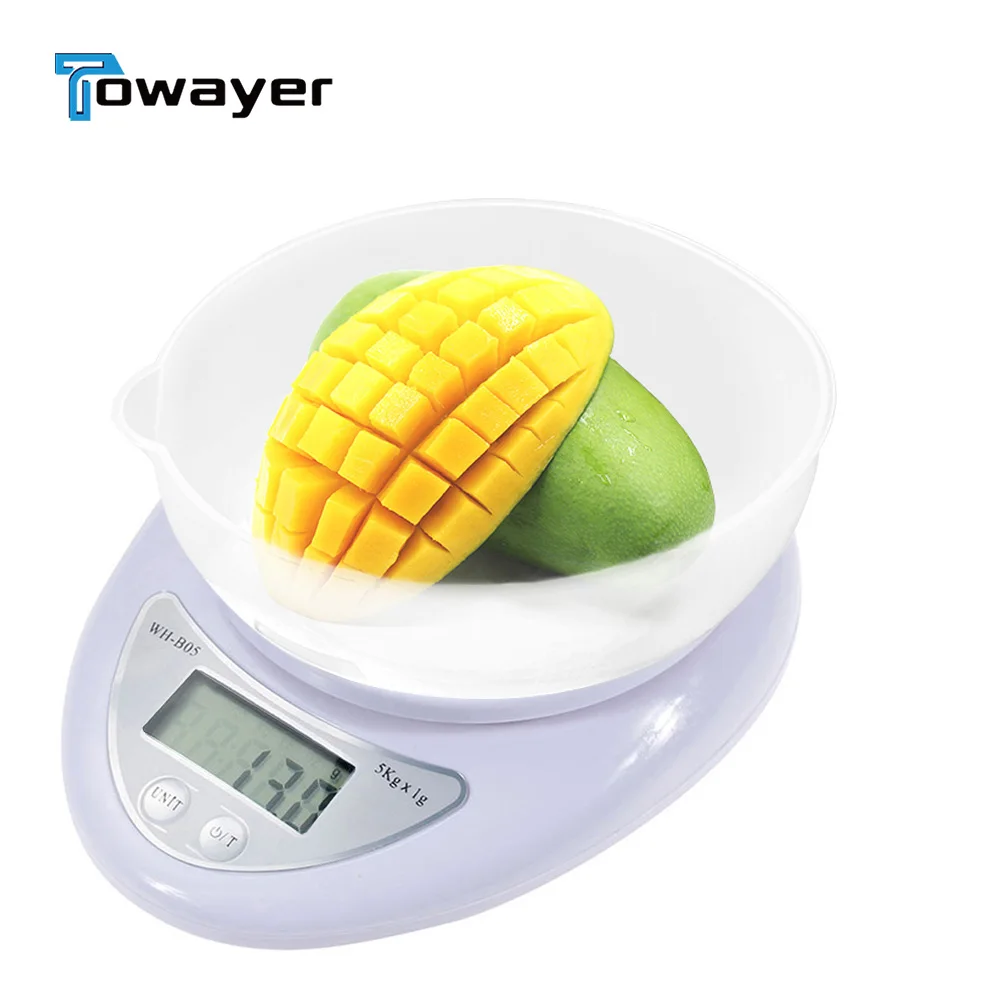 Portable 5kg Digital Scale LCD Electronic Scales Steelyard Kitchen