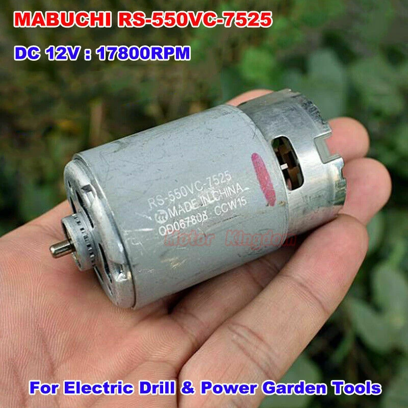MABUCHI RS-550VC-7525 DC12V 17800RPM High Speed Power Electric Drill Tools Motor